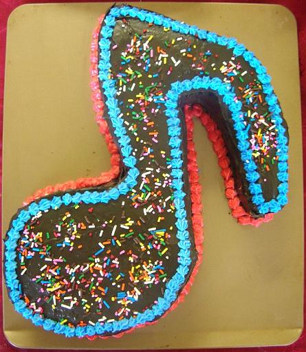 Music Note Cake